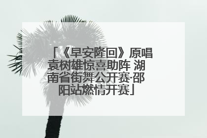 《早安隆回》原唱袁树雄惊喜助阵 湖南省街舞公开赛·邵阳站燃情开赛