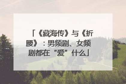 《藏海传》与《折腰》：男频剧、女频剧都在“爱”什么