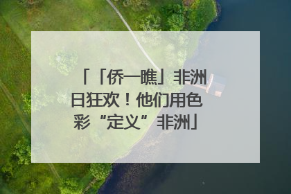 「侨一瞧」非洲日狂欢！他们用色彩“定义”非洲