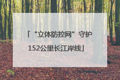 “立体防控网”守护152公里长江岸线