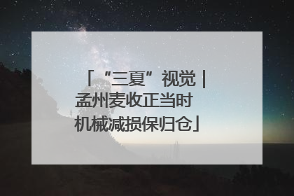 “三夏”视觉｜孟州麦收正当时 机械减损保归仓