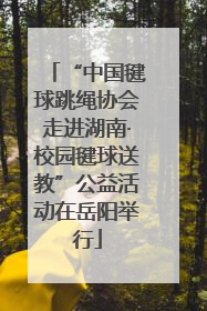 “中国毽球跳绳协会走进湖南·校园毽球送教”公益活动在岳阳举行