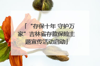 “存保十年 守护万家”吉林省存款保险主题宣传活动启动