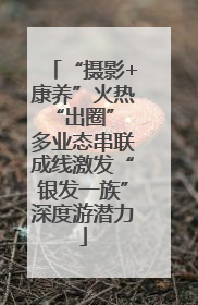 “摄影+康养”火热“出圈” 多业态串联成线激发“银发一族”深度游潜力