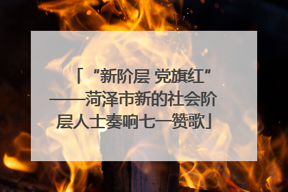 “新阶层 党旗红”——菏泽市新的社会阶层人士奏响七一赞歌