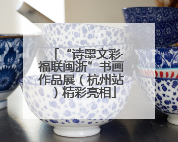“诗墨文彩·福联闽浙”书画作品展（杭州站）精彩亮相