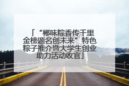 “郴味粽香传千里 金榜题名创未来”特色粽子推介暨大学生创业助力活动收官