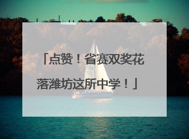 点赞！省赛双奖花落潍坊这所中学！