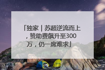 独家｜苏超逆流而上，赞助费飙升至300万，仍一席难求