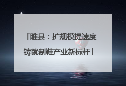 睢县：扩规模提速度 铸就制鞋产业新标杆