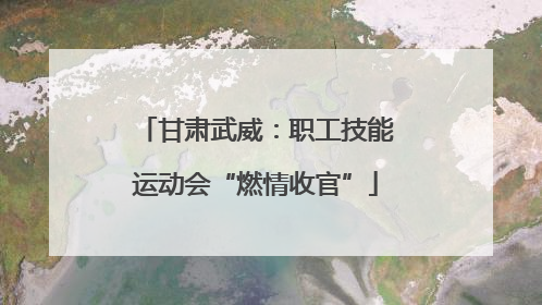 甘肃武威：职工技能运动会“燃情收官”