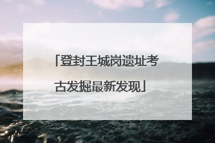 登封王城岗遗址考古发掘最新发现