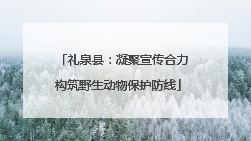 礼泉县：凝聚宣传合力构筑野生动物保护防线