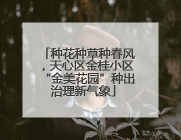 种花种草种春风，天心区金桂小区“金美花园”种出治理新气象