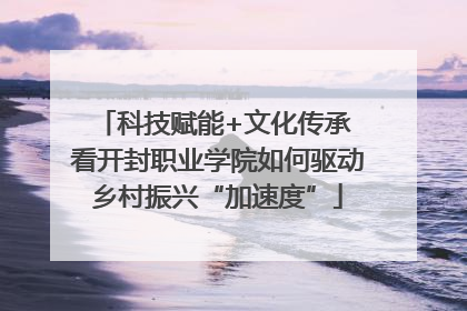 科技赋能+文化传承 看开封职业学院如何驱动乡村振兴“加速度”