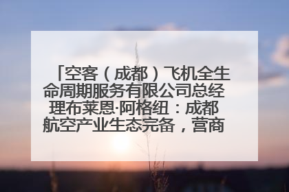 空客（成都）飞机全生命周期服务有限公司总经理布莱恩·阿格纽：成都航空产业生态完备，营商环境优势显著