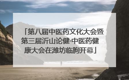 第八届中医药文化大会暨第三届沂山论健·中医药健康大会在潍坊临朐开幕