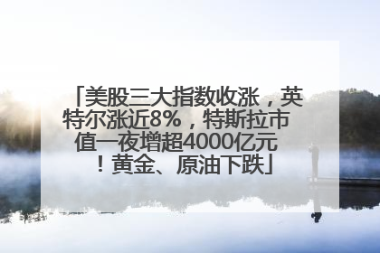 美股三大指数收涨，英特尔涨近8%，特斯拉市值一夜增超4000亿元！黄金、原油下跌