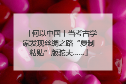 何以中国丨当考古学家发现丝绸之路“复制粘贴”版驼夫……