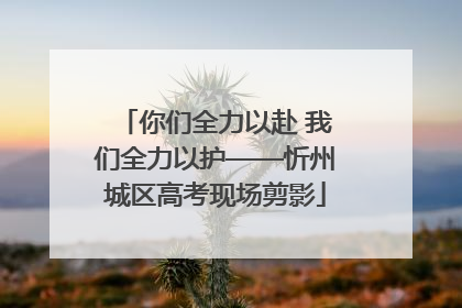 你们全力以赴 我们全力以护——忻州城区高考现场剪影