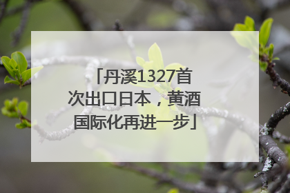 丹溪1327首次出口日本，黄酒国际化再进一步