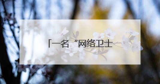 一名“网络卫士”的成长之路