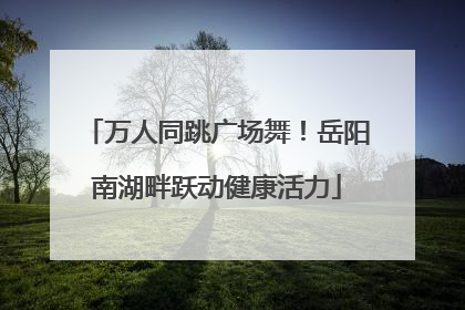 万人同跳广场舞！岳阳南湖畔跃动健康活力