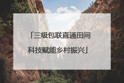 三级包联直通田间 科技赋能乡村振兴