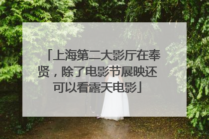 上海第二大影厅在奉贤，除了电影节展映还可以看露天电影