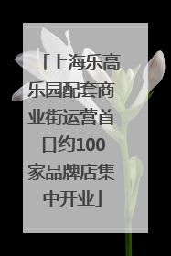 上海乐高乐园配套商业街运营首日约100家品牌店集中开业