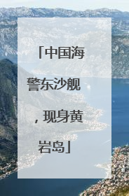 中国海警东沙舰，现身黄岩岛