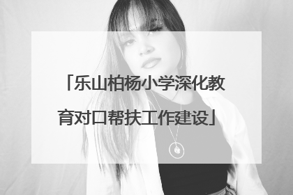 乐山柏杨小学深化教育对口帮扶工作建设