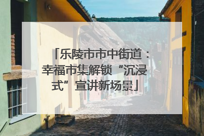 乐陵市市中街道：幸福市集解锁“沉浸式”宣讲新场景