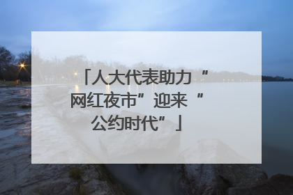 人大代表助力“网红夜市”迎来“公约时代”