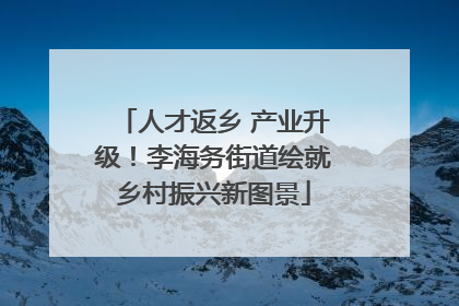 人才返乡 产业升级！李海务街道绘就乡村振兴新图景