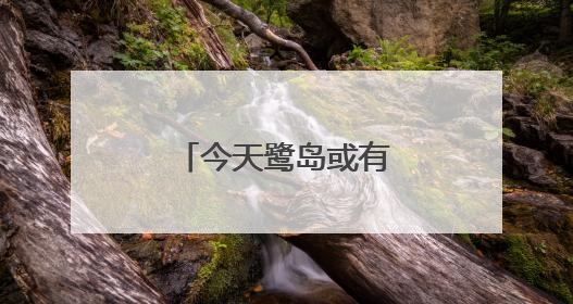 今天鹭岛或有暴雨，市民出行要备好雨具