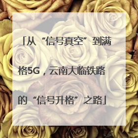 从“信号真空”到满格5G，云南大临铁路的“信号升格”之路