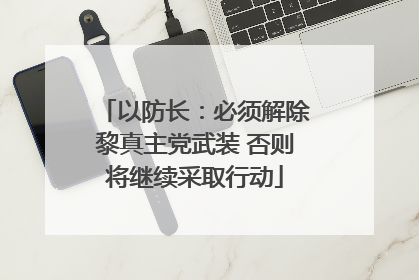 以防长：必须解除黎真主党武装 否则将继续采取行动