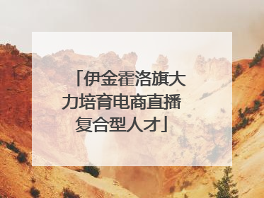 伊金霍洛旗大力培育电商直播复合型人才