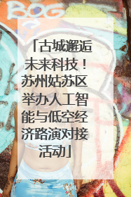 古城邂逅未来科技！苏州姑苏区举办人工智能与低空经济路演对接活动