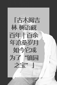 古木阅吉林 树语藏百年｜百余年沧桑岁月 如今它成为了“镇园之宝”