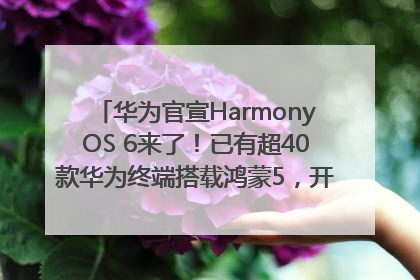 华为官宣HarmonyOS 6来了！已有超40款华为终端搭载鸿蒙5，开发者突破800万