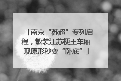 南京“苏超”专列启程，散装江苏梗王车厢现原形秒变“卧底”