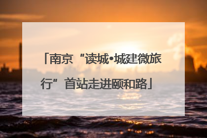 南京“读城•城建微旅行”首站走进颐和路