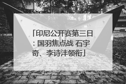 印尼公开赛第三日：国羽焦点战 石宇奇、李诗沣领衔