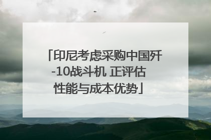 印尼考虑采购中国歼-10战斗机 正评估性能与成本优势