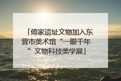傅家遗址文物加入东营市美术馆“一眼千年”文物科技美学展
