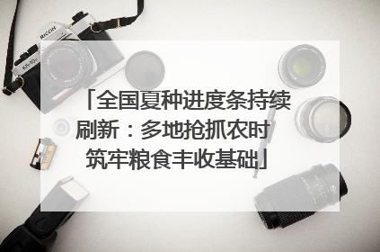 全国夏种进度条持续刷新：多地抢抓农时 筑牢粮食丰收基础