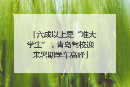 六成以上是“准大学生”，青岛驾校迎来暑期学车高峰