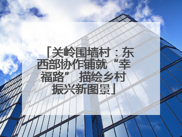 关岭围墙村：东西部协作铺就“幸福路” 描绘乡村振兴新图景
